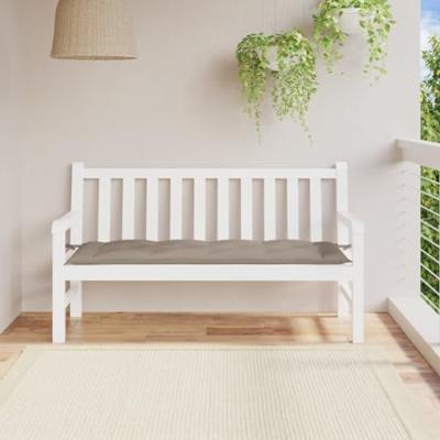 VidaXL Tuinbankkussen 150x50x7 cm oxford stof taupe