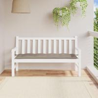 VidaXL Tuinbankkussen 150x50x7 cm oxford stof taupe - thumbnail