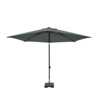 Madison Parasol Mykanos Push-up Ø2,5m - Grijs* - thumbnail