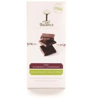 Balance Choco stevia tablet puur bosbes aardbei 85 Gram - thumbnail