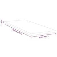 Matraspads Wit 80 x 200 cm Niet-plakkende polyester - thumbnail