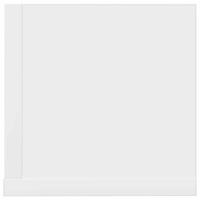 Wandschappen 2 st 75x16,5x16,5 cm bewerkt hout wit - thumbnail