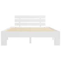 Bedframe massief grenenhout wit 120x200 cm - thumbnail