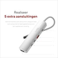 LINQ Connects 5-in-1 Pro-C Multiport Hub met 4K HDMI - 10Gbps - Geschikt voor Laptops en Tablets - thumbnail