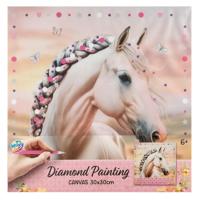 Horses Diamond painting canvas 30x30cm - thumbnail