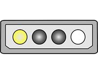 Delock Stroom Aansluitkabel 0.13 m Meerdere kleuren - thumbnail