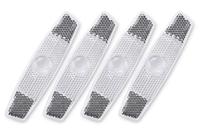 Wielspaken Reflectoren Set (x4) - Wit - thumbnail