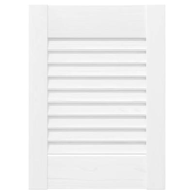 Kastdeuren louvredesign 2 st 39,5x29,5 cm wit