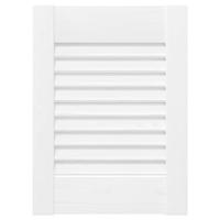 Kastdeuren louvredesign 2 st 39,5x29,5 cm wit - thumbnail