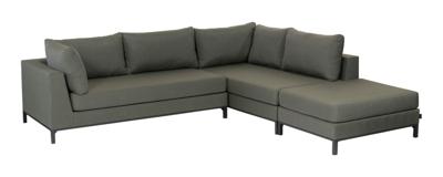 WOOOD Loungeset 'Capri' Rechts, Aluminium, kleur Groen