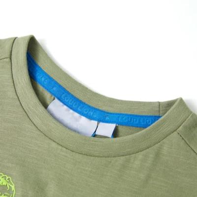 Kindershirt met korte mouwen 104 lichtkakikleurig