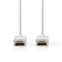 Nedis High Speed HDMI-Kabel met Ethernet | HDMI Connector | HDMI Connector | 4K@30Hz | ARC | 10.2 Gbps | 2.00 m | Rond | PVC | Wit | Doos - - thumbnail