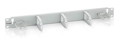 Equip 327312 19 inch cable management panel w. 5 holder, 1u light grey