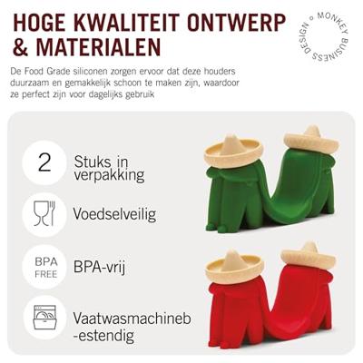 Monkey Business Tacohouder Los Dos set van 2