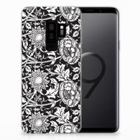 Samsung Galaxy S9 Plus | TPU Case | Black Flowers - thumbnail