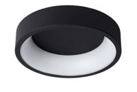 Lucide TALOWE LED - Plafonnière - Ø 30 cm - LED Dimb. - 1x20W 3000K - Zwart - thumbnail