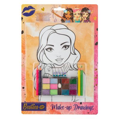 Besties Maak je eigen make-up tekeningen