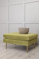 Nohr Hocker 'Tylan' Velvet, kleur Groen - thumbnail