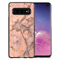 Samsung Galaxy S10 Gripcase Marmer Oranje - thumbnail
