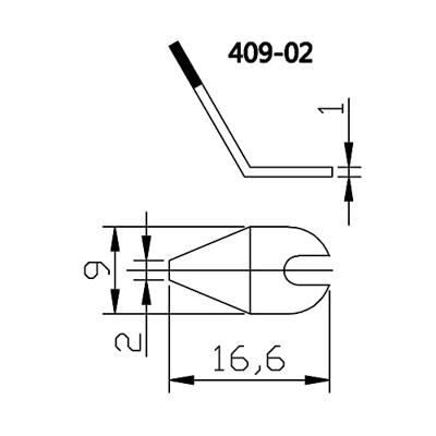 TOOLCRAFT Soldeerpunt Afgevlakt Grootte soldeerpunt 2 mm Lengte soldeerpunt: 15 mm Inhoud: 1 paar