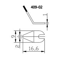 TOOLCRAFT Soldeerpunt Afgevlakt Grootte soldeerpunt 2 mm Lengte soldeerpunt: 15 mm Inhoud: 1 paar - thumbnail