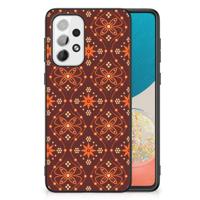 Samsung Galaxy A73 Back Case Batik Brown - thumbnail