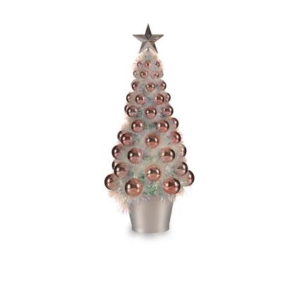 Kerstboom Krist+ 18CH307/IRIDESCENT Roze Polypropyleen Plastic Iriserend 16 x 37,5 x 16 cm