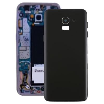 Achterste schutblad met Zijtoetsen & cameralens voor Galaxy J6 (2018) / J600F(Black)