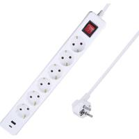 AS Schwabe 11378 Stekkerdoos Wit Randaarde stekker 1 stuk(s) - thumbnail