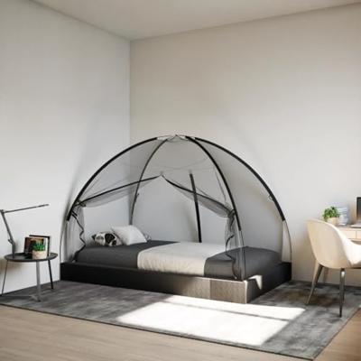 Klamboe met deuren Mongolia 220 gaas 200x120x130 cm zwart