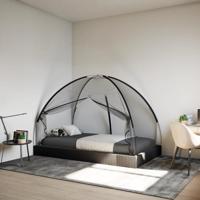 Klamboe met deuren Mongolia 220 gaas 200x120x130 cm zwart - thumbnail