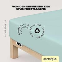 Schlafgut Schlafgut EASY Jersey Elasthan Hoeslaken XL - 180x200 - 200x220 435 Petrol Light - thumbnail