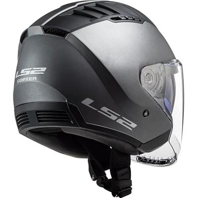 LS2 "of600 copter ii solid" jethelm helmet of600 copt. ii solid xl titanium