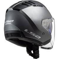 LS2 "of600 copter ii solid" jethelm helmet of600 copt. ii solid xl titanium - thumbnail