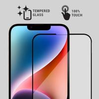 Lunso - iPhone 14 - Gehard Beschermglas - Full Cover Screenprotector - Black Edge - thumbnail