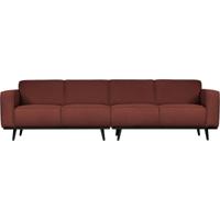 WOOOD Bank 'Statement' 4-zits, Bouclé, kleur Chestnut - thumbnail