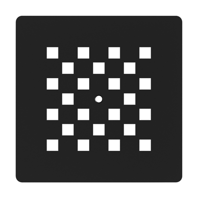 Afvoerrooster Mat Zwart t.b.v. Douchebak Relievo Crag Topa