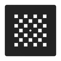 Afvoerrooster Mat Zwart t.b.v. Douchebak Relievo Crag Topa - thumbnail