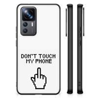 Xiaomi 12T | 12T Pro | Telefoon Hoesje | Finger Don&apos;t Touch My Phone - thumbnail
