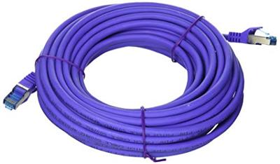LogiLink CQ309VS RJ45 Netwerkkabel, patchkabel CAT 6A S/FTP 10.00 m Violet Vlambestendig, Halogeenvrij, Snagless 1 stuk(s)