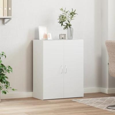 Archiefkast 60x32x77,5 cm bewerkt hout wit