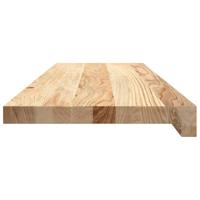 Traptreden 2 st 80x30x2 cm onbehandeld massief eikenhout - thumbnail