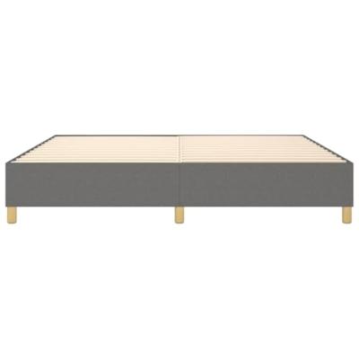 Boxspring bed stof donkergrijs 200x200 cm