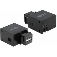 Delock 86506 Keystone-module USB Type-A oplaadpoort 2.1 A zwart - thumbnail