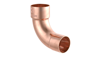 Kirchhoff Koperbocht 90°, blank, 28 mm, 1 socket, (5001a) - 989026055