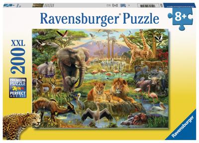 Ravensburger - dieren van de savanne puzzel 200 stuks xxl