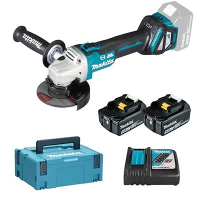 Makita DGA513RTJ Accu Haakse Slijper 125mm 18V 5.0Ah in Mbox