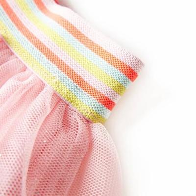 VidaXL Kinderrokje met tule 92 lichtroze