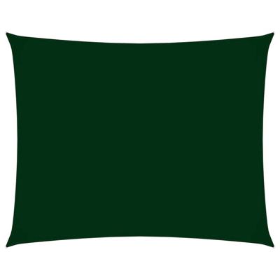 VidaXL Zonnescherm rechthoekig 3x5 m oxford stof donkergroen