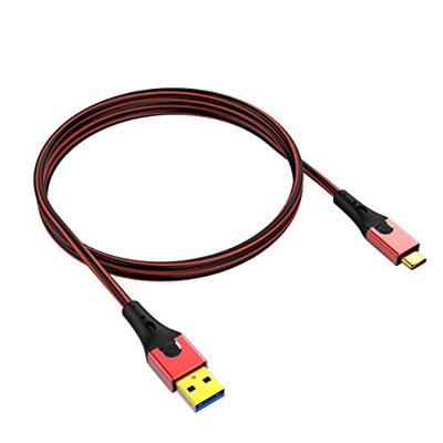 USB 3.2 Gen 1 (USB 3.0) [1x USB 3.2 Gen 1 stekker A (USB 3.0) - 1x USB-C stekker] 1.00 m Rood/zwart Vergulde steekcontacten Oehlbach USB Evolution C3